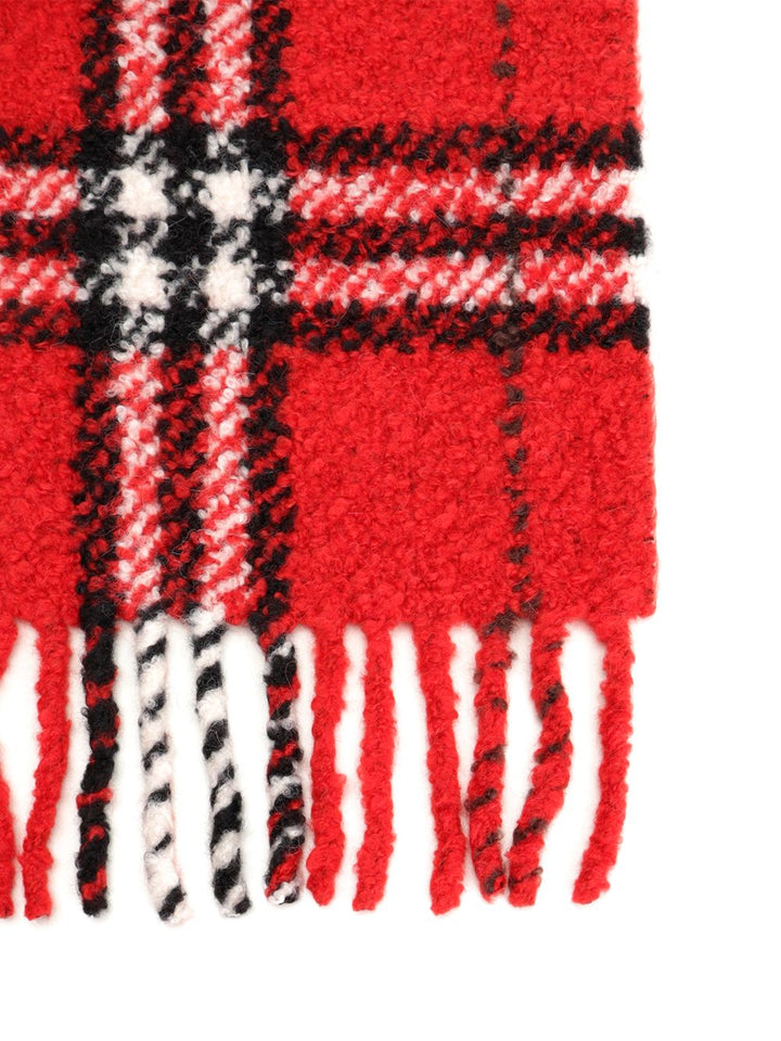 Burberry Scarf With Fringes Scarves And Foulards - Rosso | 4ab1999f3f6e2b525a5a94392942f79e3b7e4f00
