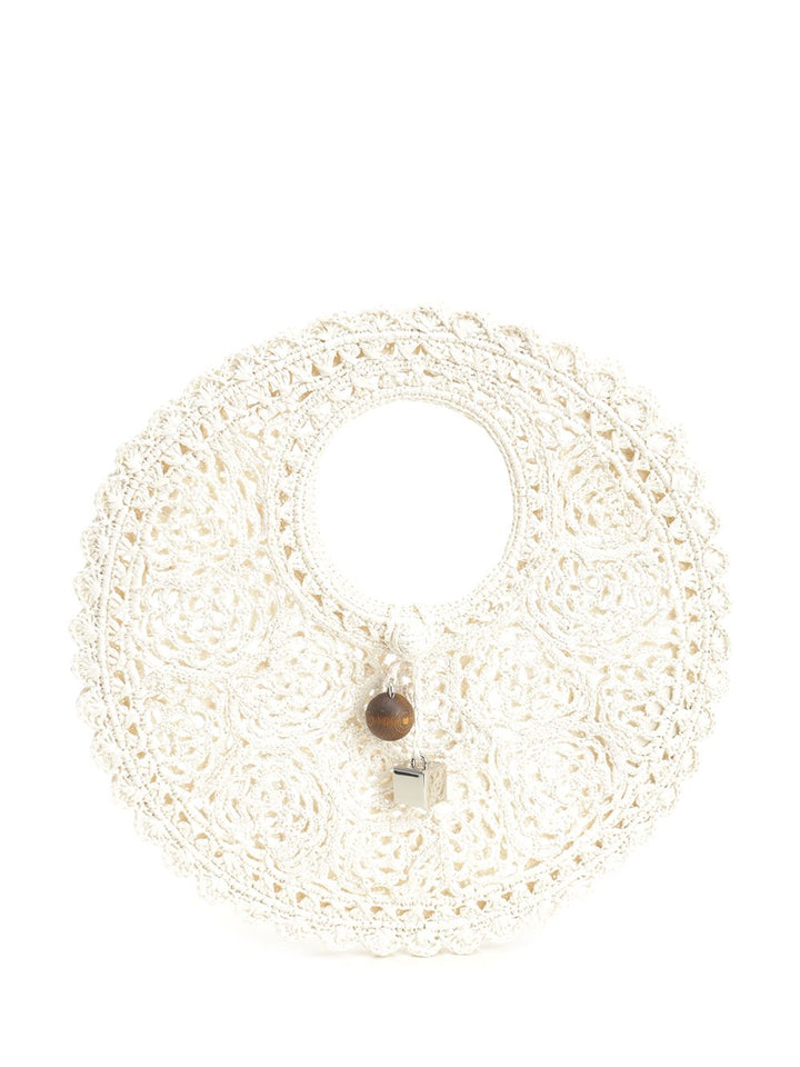 Jacquemus Le Petit Rond Handbag Handbags - Bianco | 9dc8938cf783456e8e43f0cf47a5eb68f959d770