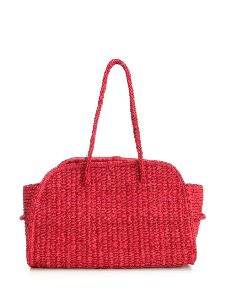 Jacquemus Le Turismo Raphia Shoulder Bag Shoulder Bags - Rosso | 74a15f34e9dbfcacb8cf76648584202d6a5c1f5c