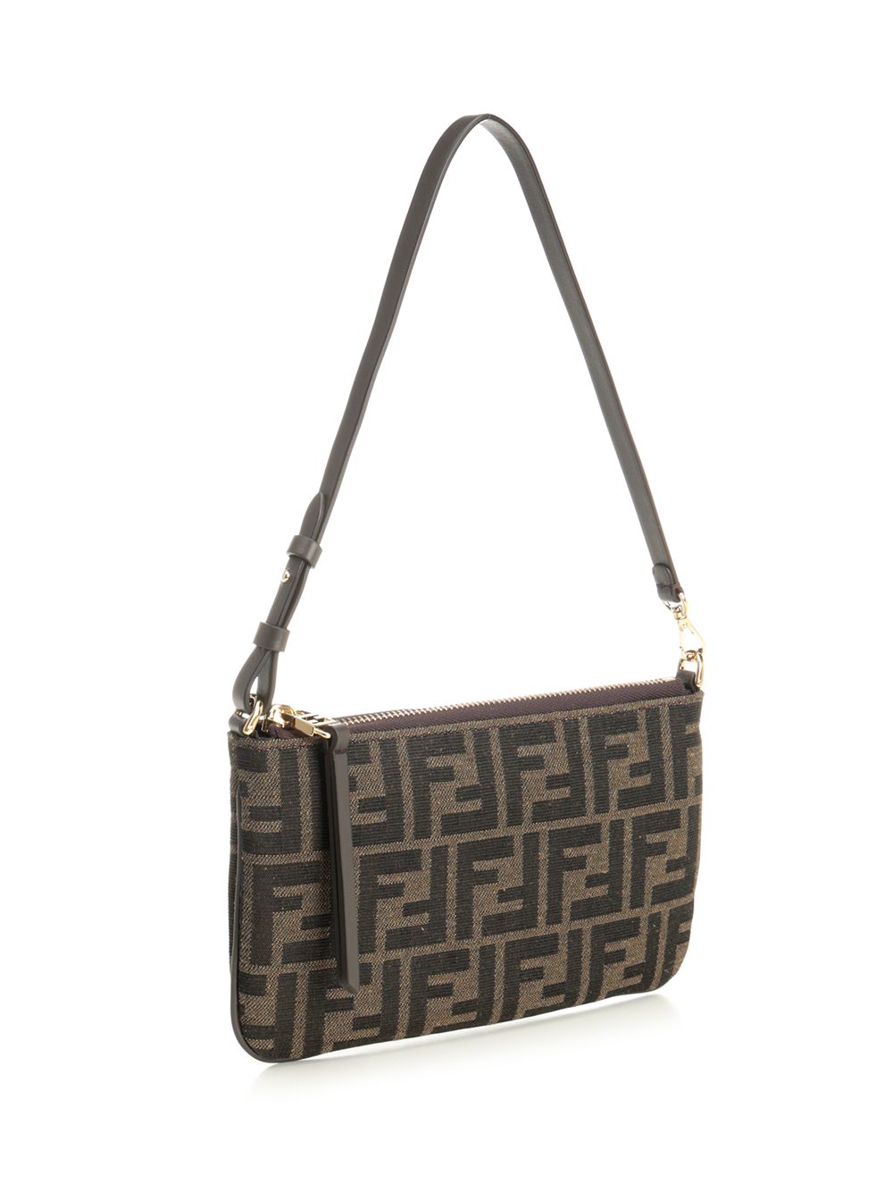Fendi Flat Pouch Baguette Small leather goods - Marrone | b45ceb785e15b809e9cc7f23b37ff126cf116956