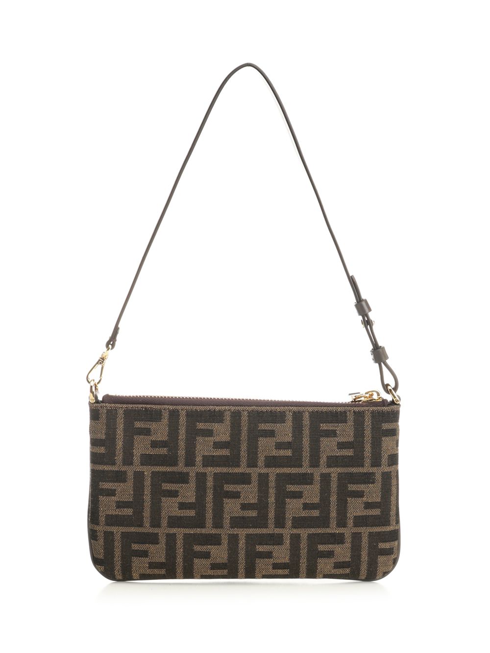 Fendi Flat Pouch Baguette Small leather goods - Marrone | f3002591f535fe367d5d1cc355daa14115b2f639