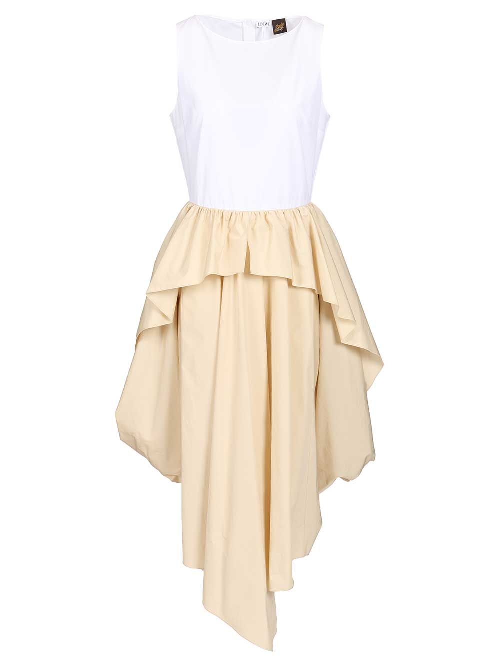 Loewe Cotton Dress Abiti - Bianco | ab7ff6c1481b6d440c26e09c5a122c1c25ba407b
