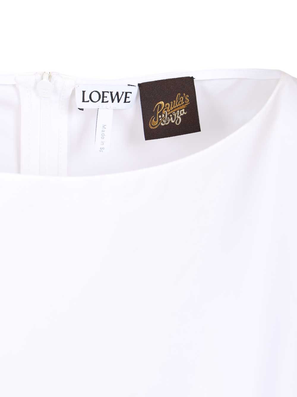 Loewe Cotton Dress Abiti - Bianco | ad466cd98496dbe869dda1a521cbca342c18ae88