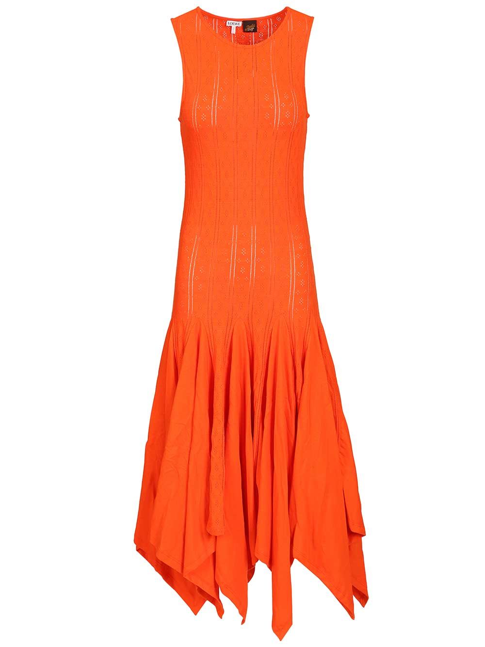 Loewe Tank Top Dress Abiti - Arancione | a8cbe96fd67c8506297b54523b0d201de13f1630