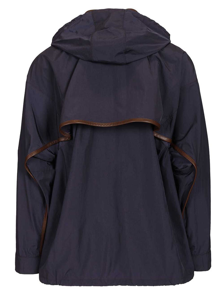 Loewe Hooded Jacket In Technical Fabric Giacche - Blu | c45842b6e998978d0b650175cfd7f8bdbb0dd603