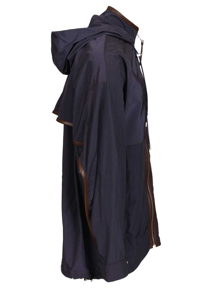 Loewe Hooded Jacket In Technical Fabric Giacche - Blu | 5cc4736fd302ef2c2f23f52c27543ea75ebbc1bb