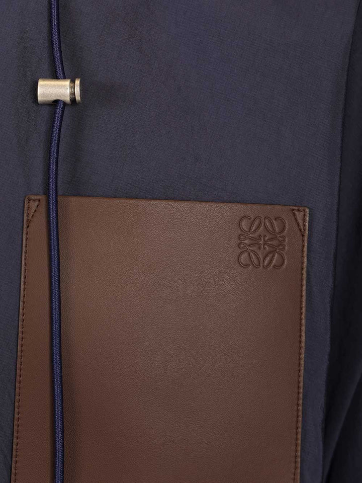 Loewe Hooded Jacket In Technical Fabric Giacche - Blu | e9c2401b32e3b35bd61cec9bee56fc7941a47f97