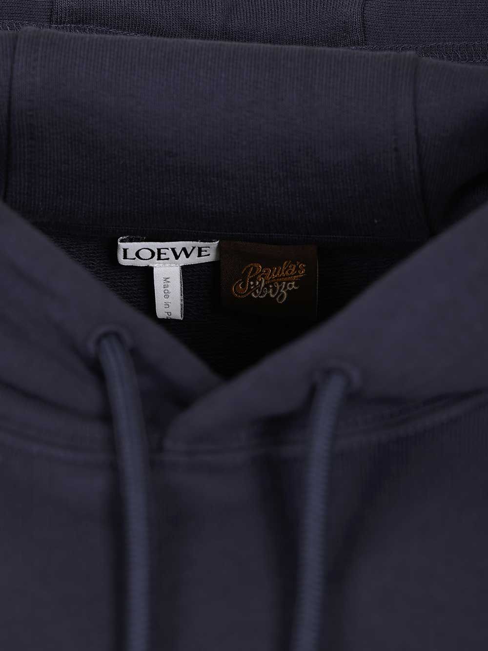Loewe Cotton Hoodie Sweatshirts - Blu | a515b822fecc422bd2efb499e4bc7da58660d0c4