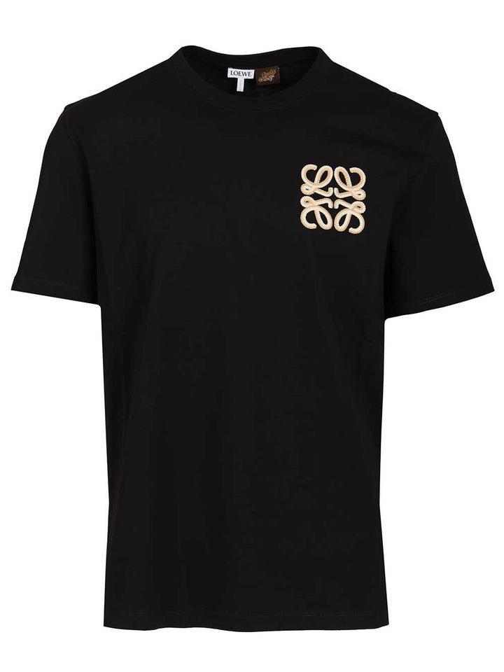 Loewe Relaxed Fit Cotton T-Shirt - Nero | b79d8ac1221c3ff5d271e78bffa08e9f2296159e
