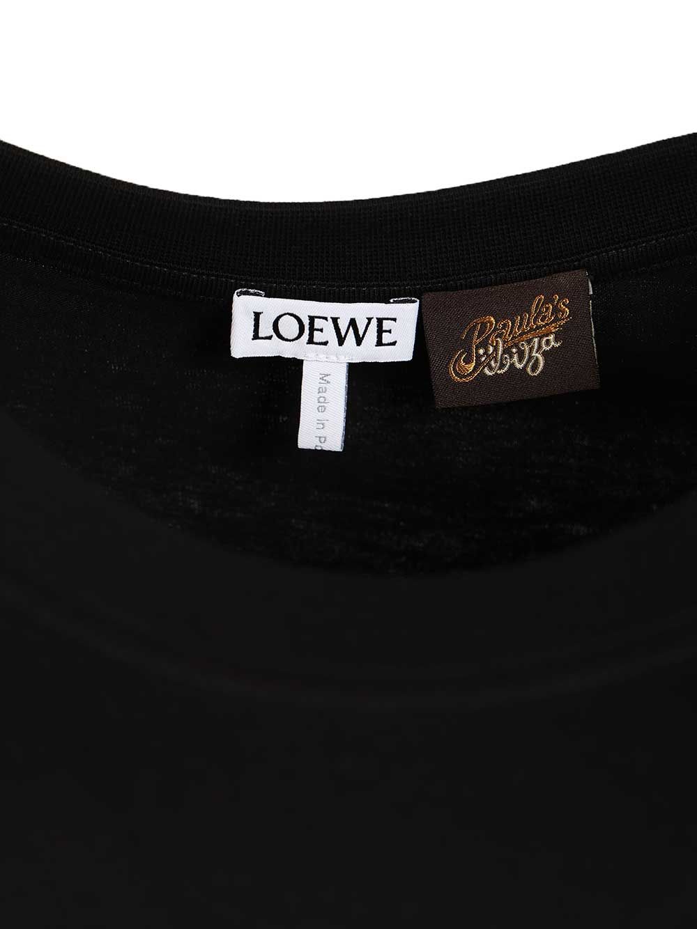 Loewe Relaxed Fit Cotton T-Shirt - Nero | 92cf9819b694fac803ca4b412f236949d2d0e524