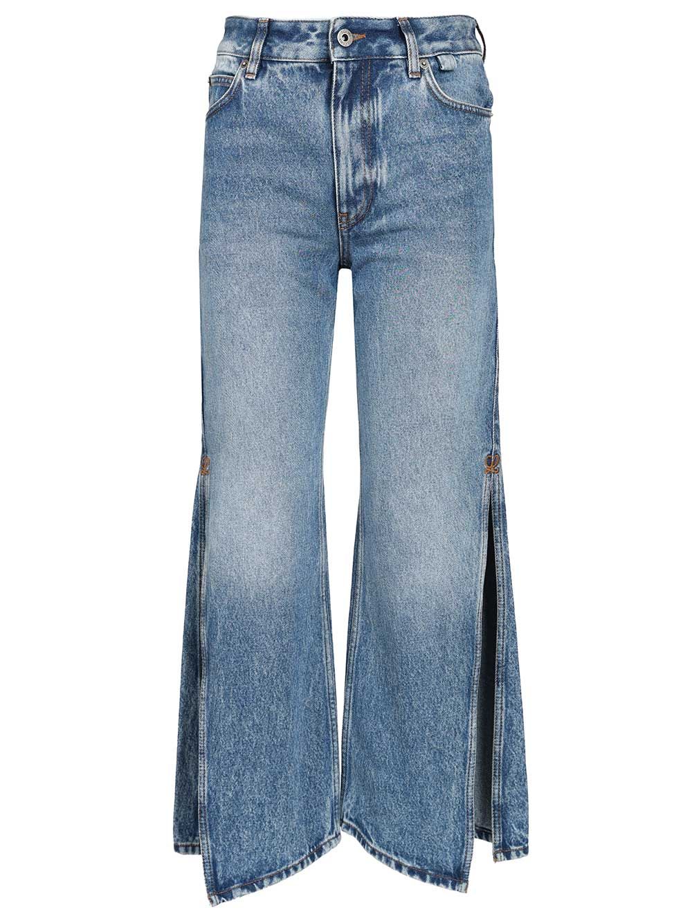 Loewe Slit Trousers Jeans - Blu | d2beb0cccc1425174d88ffc533f871e0c076dc41