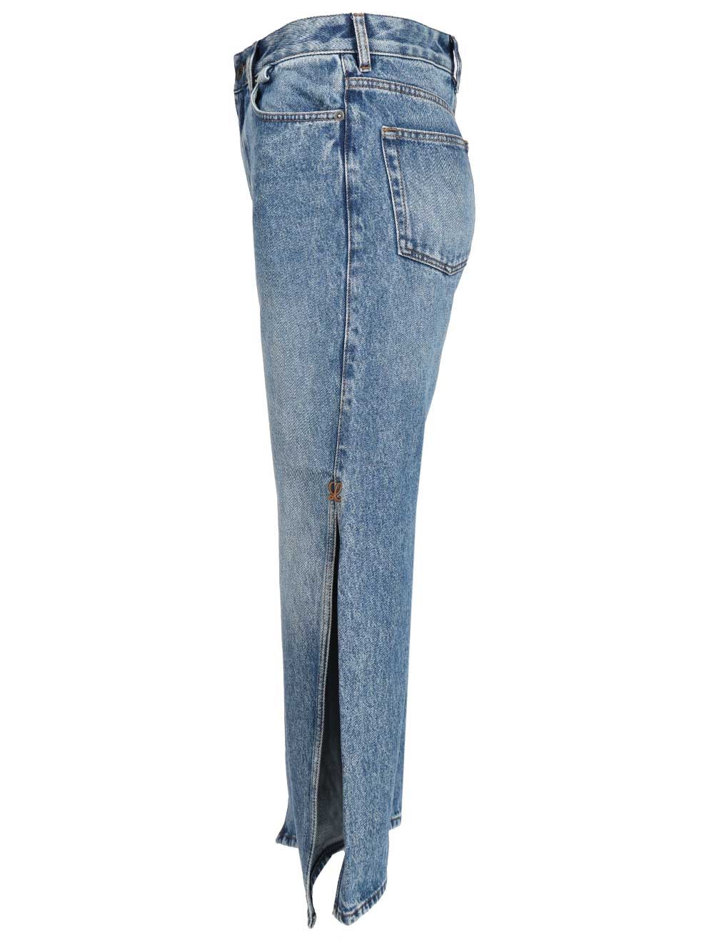 Loewe Slit Trousers Jeans - Blu | d97d4a88384bd6bccafd3ac5d925a878f36502c0