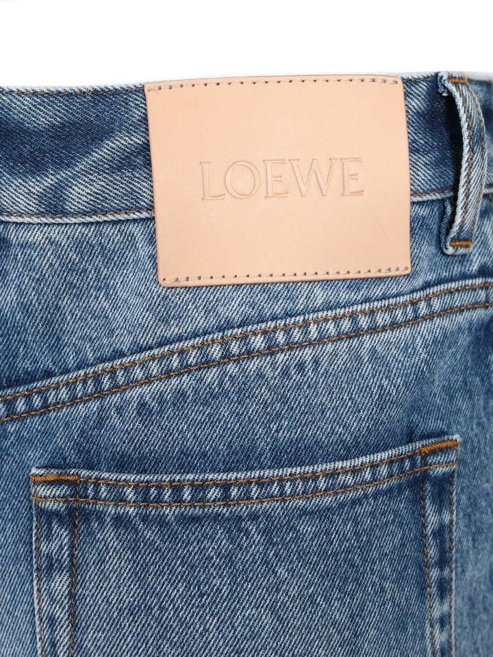 Loewe Slit Trousers Jeans - Blu | a98b79a9b52ab93967ddd71b901ed975c05a882a