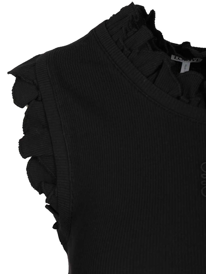 Loewe Stretch Cotton Tank Top Top - Nero | cf441d9b9cc7c69bad32ff3d6c14d73015d65c53