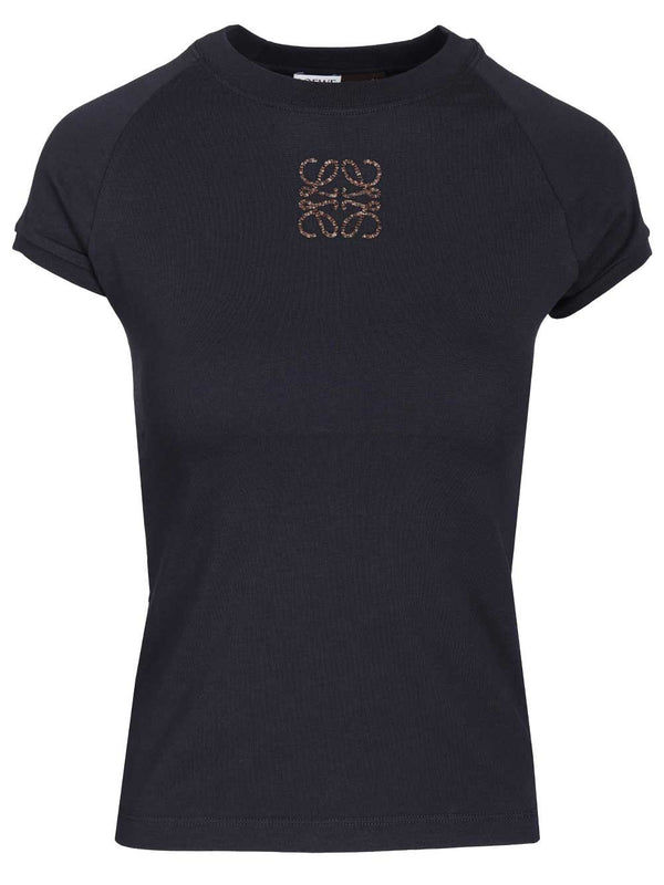 Slim-Fit Cotton T-Shirt Blu