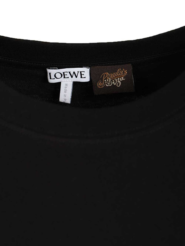 Loewe Boxy Fit Cotton T-Shirt - Nero | 717e14e3c16d4ba03b6d7cf103c752d3566e6a14
