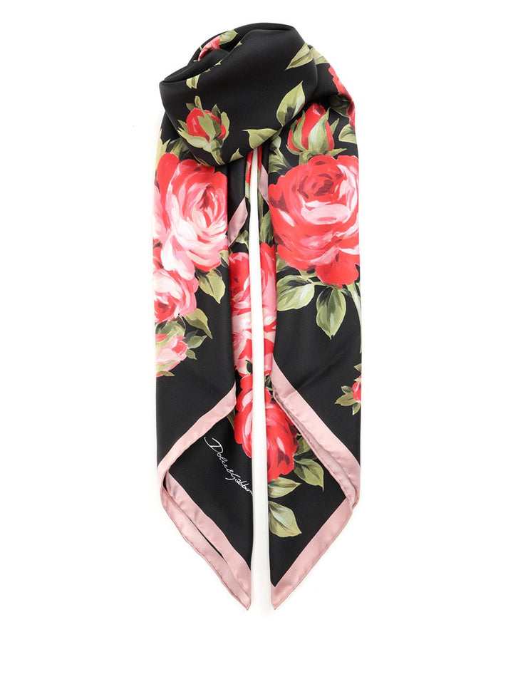 Dolce & Gabbana Square Scarf Scarves And Foulards - Nero | 412bed3eed9344699039bf783a4e7100523eaaad