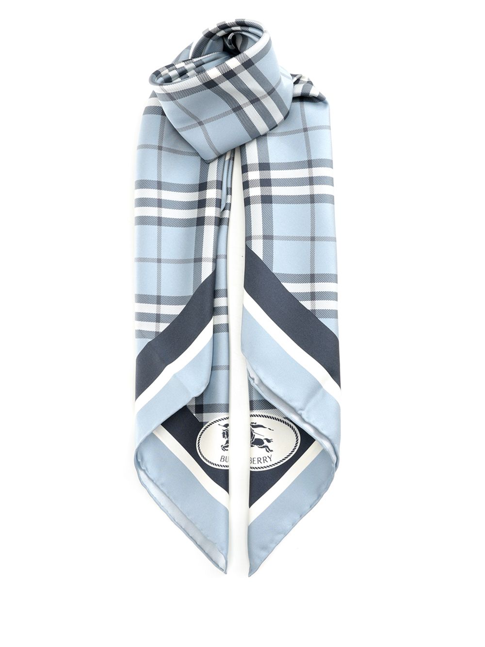 Burberry Check Scarves And Foulards - Light blue | a1acdbf52bb29f4da477becd6a59659cac15cc14