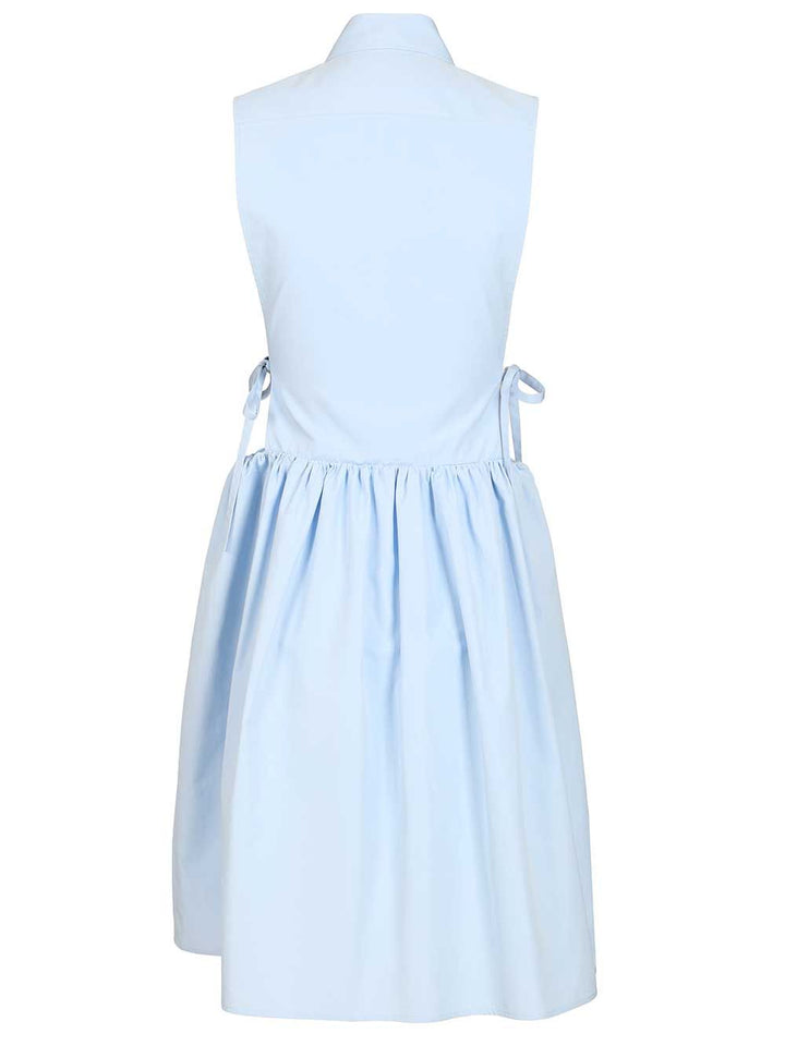 Miu Miu Sleeveless Poplin Dress Abiti - Light blue | 205e02b4f1a0d64a360426ae9ebf0640ef0bf0db