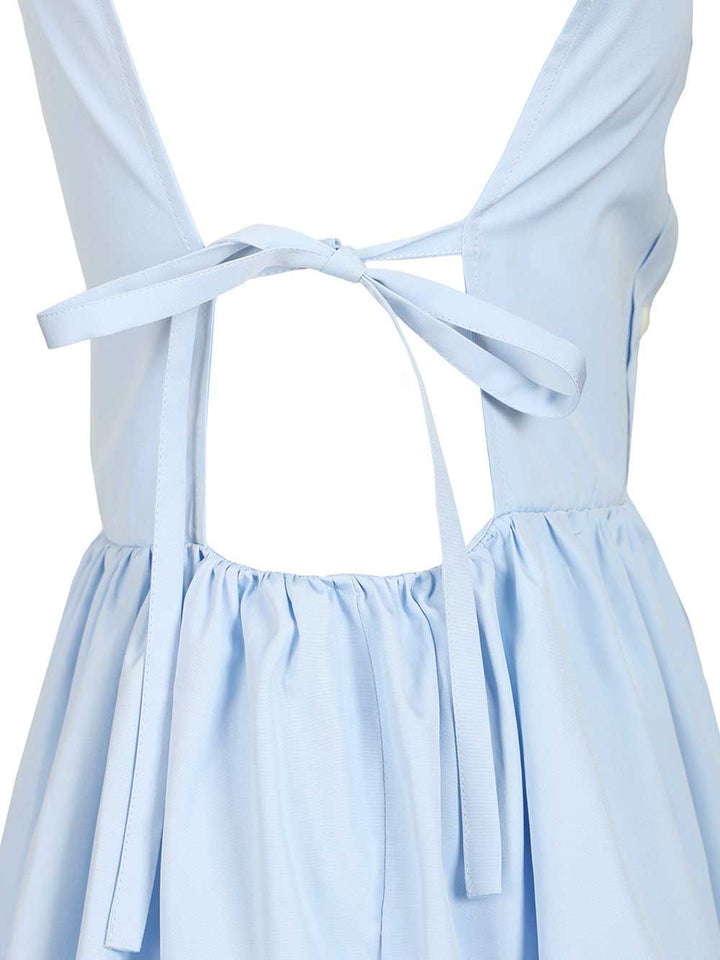 Miu Miu Sleeveless Poplin Dress Abiti - Light blue | 8fa099b5bc199d233d226c37848fb975f4758b4d