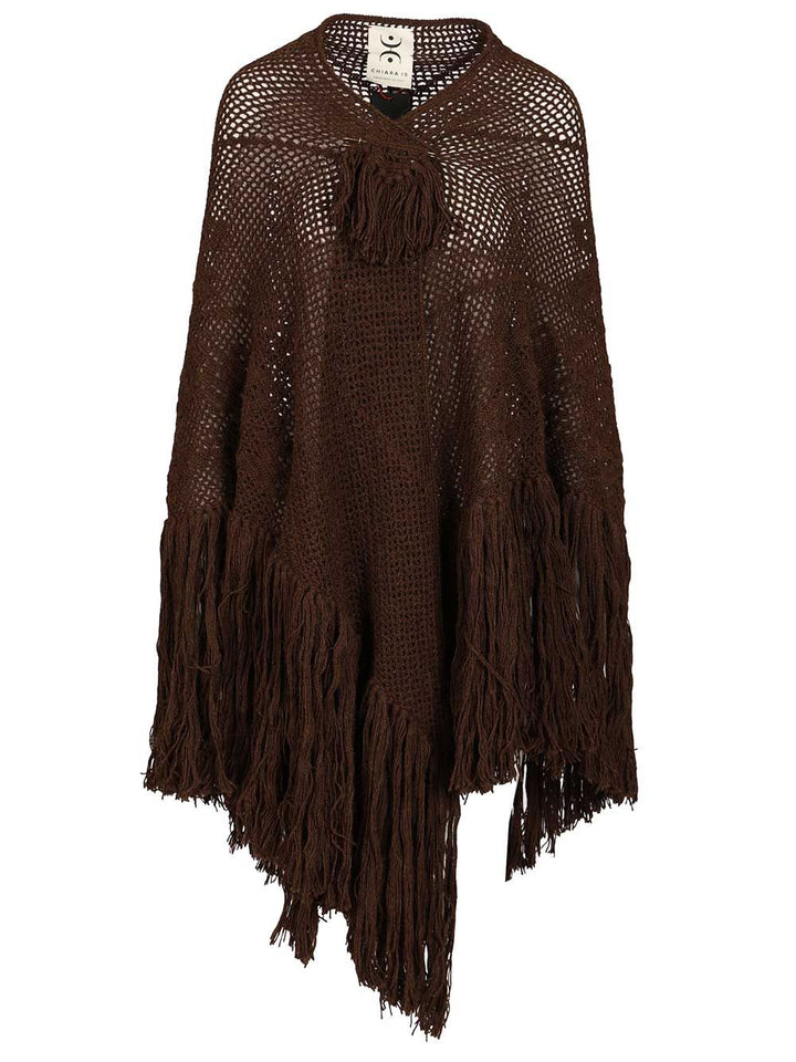 Chiarais Scialle Peonia 100% Alpaca Scarves And Foulards - Marrone | ca6d55b8a9d130b7eee6fd524c5e1758eaf008aa