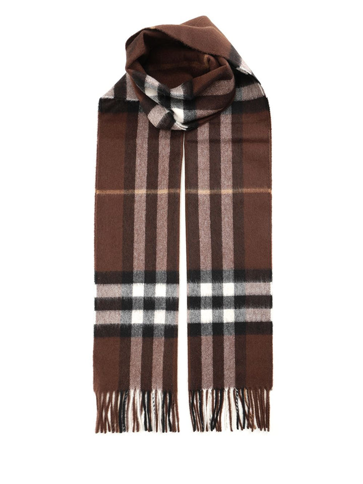 Burberry Check Scarf Scarves And Foulards - Marrone | 587bf8736e15a6cfa9db39dcad03f4dd4a73b2a2