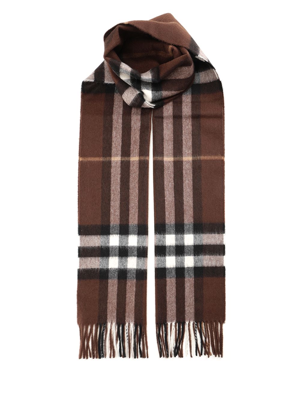 Burberry Check Scarf Scarves And Foulards - Marrone | 587bf8736e15a6cfa9db39dcad03f4dd4a73b2a2