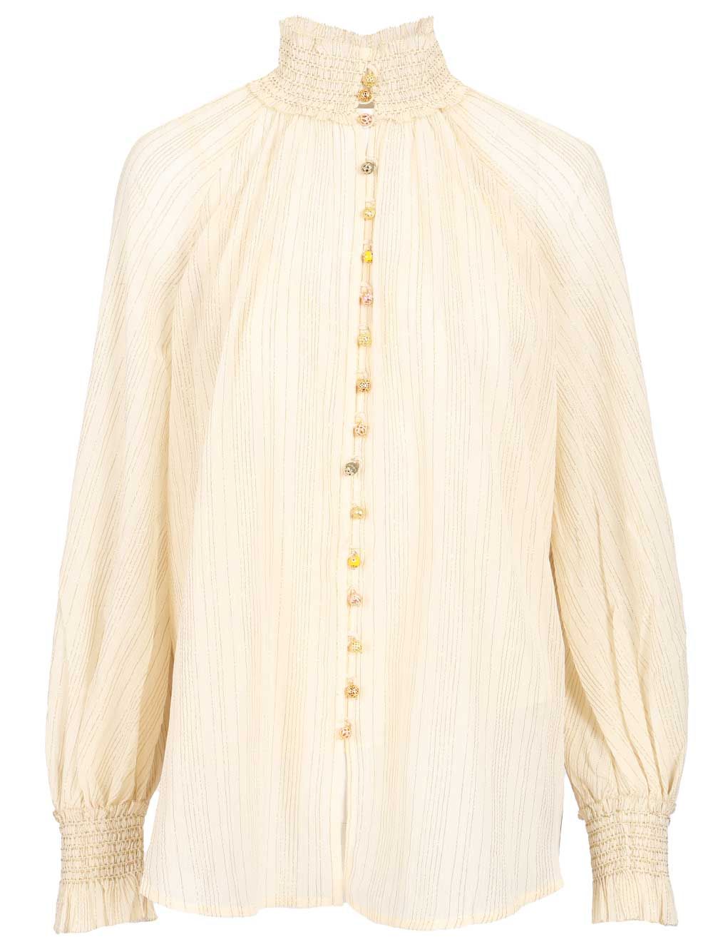 Zimmermann Aster Shirts - Bianco | e3c07a6e6163a33ba74b84f6a874cd15bb42cdf6
