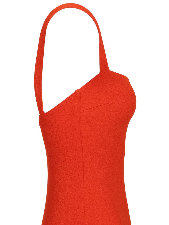Matteau Maillot Square Neckline Costume Swimwear - Rosso | bea5b2d5985dde6a4749ad866592ba72e1b1655b