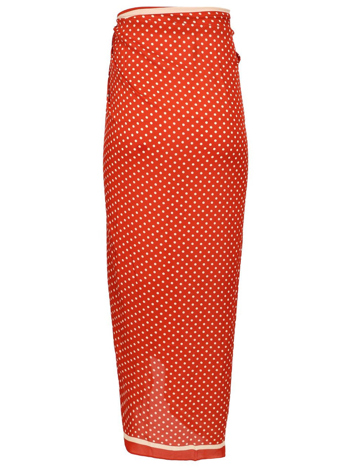 Matteau Silk Sarong Gonne - Rosso | ad421a1a4b2bfd83adaa4ff518c1b5066d65be6f