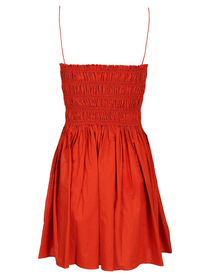 Matteau Shirred Bodice Mini Dress Abiti - Rosso | 3d470ca09f110911dbce8de38347a3bec4e5d26b