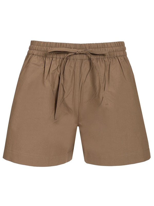 Pantalón Corto Relajado Beige