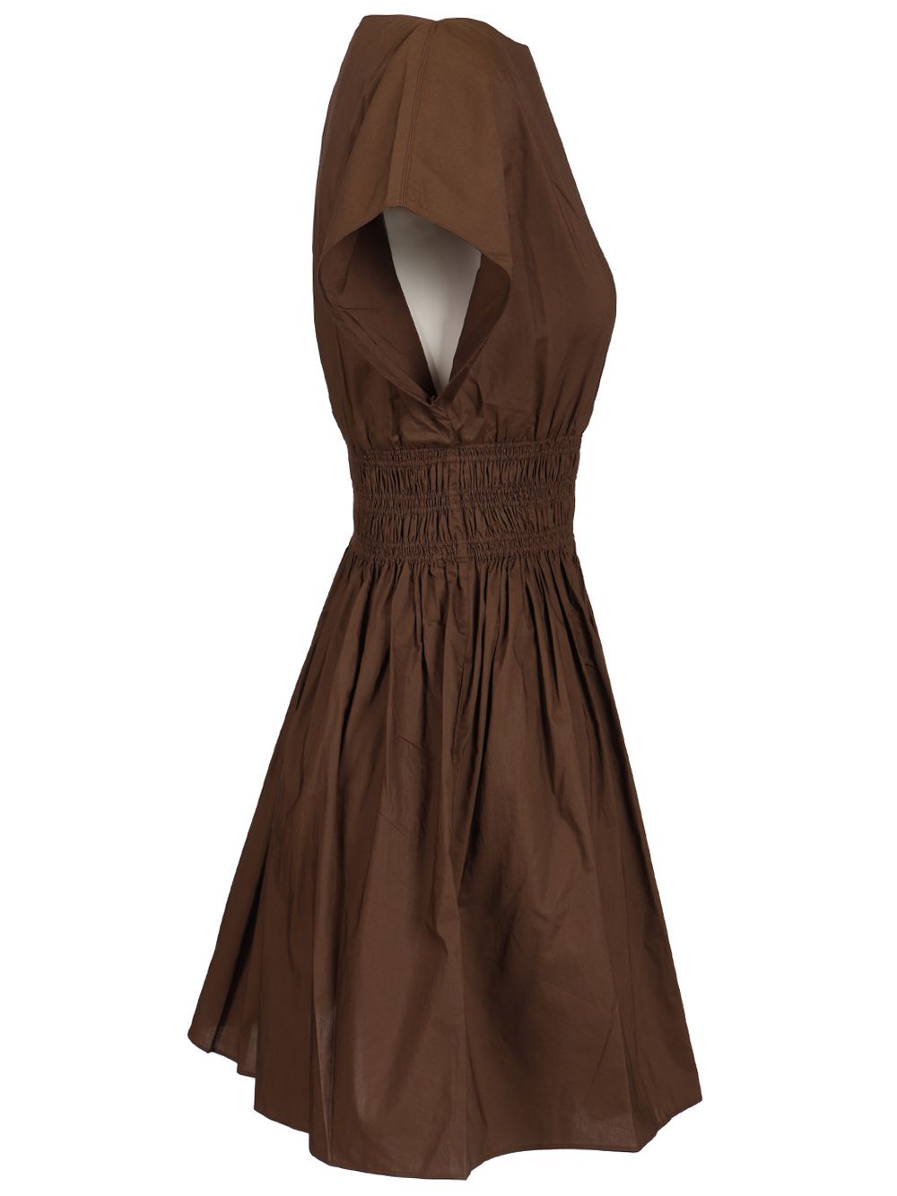 Matteau Shirred Waist Mini Dress Abiti - Marrone | 8bce5f8820cdd122787134e2ecc7581a44437299