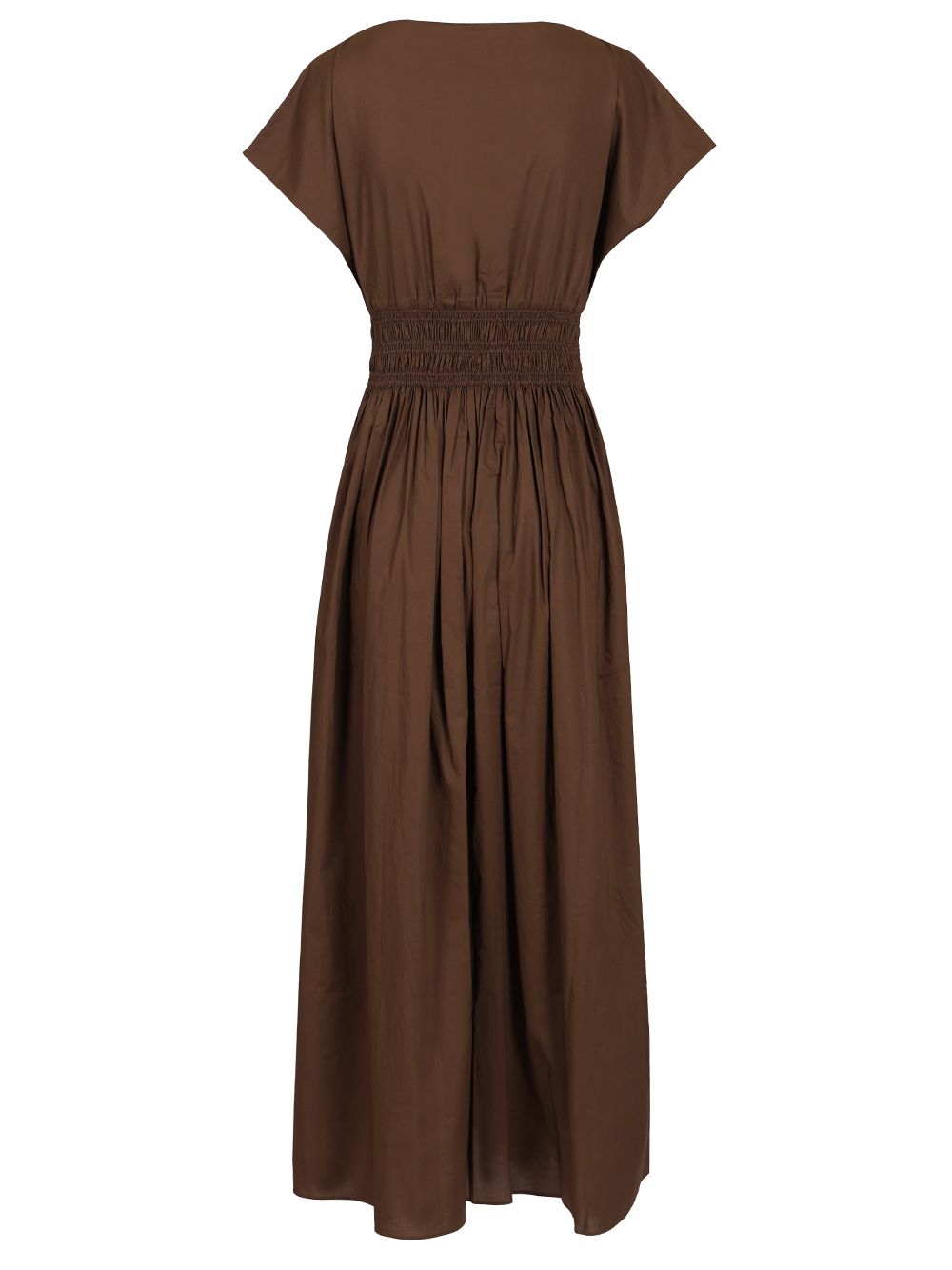 Matteau Shirred Waist Midi Dress Abiti - Marrone | 171dc4c505d5b543614f1df4f8e95d6f69463760
