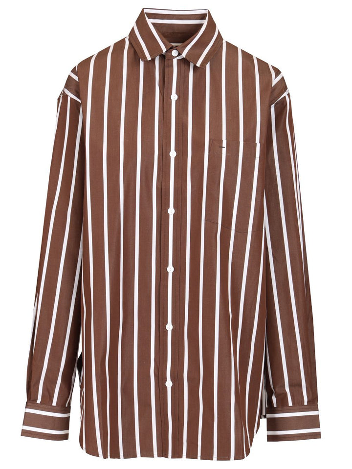 Matteau Classic Stripe Shirt Shirts - Marrone | ed0bf179886981c9f8c5bd5d266da255737a13e8