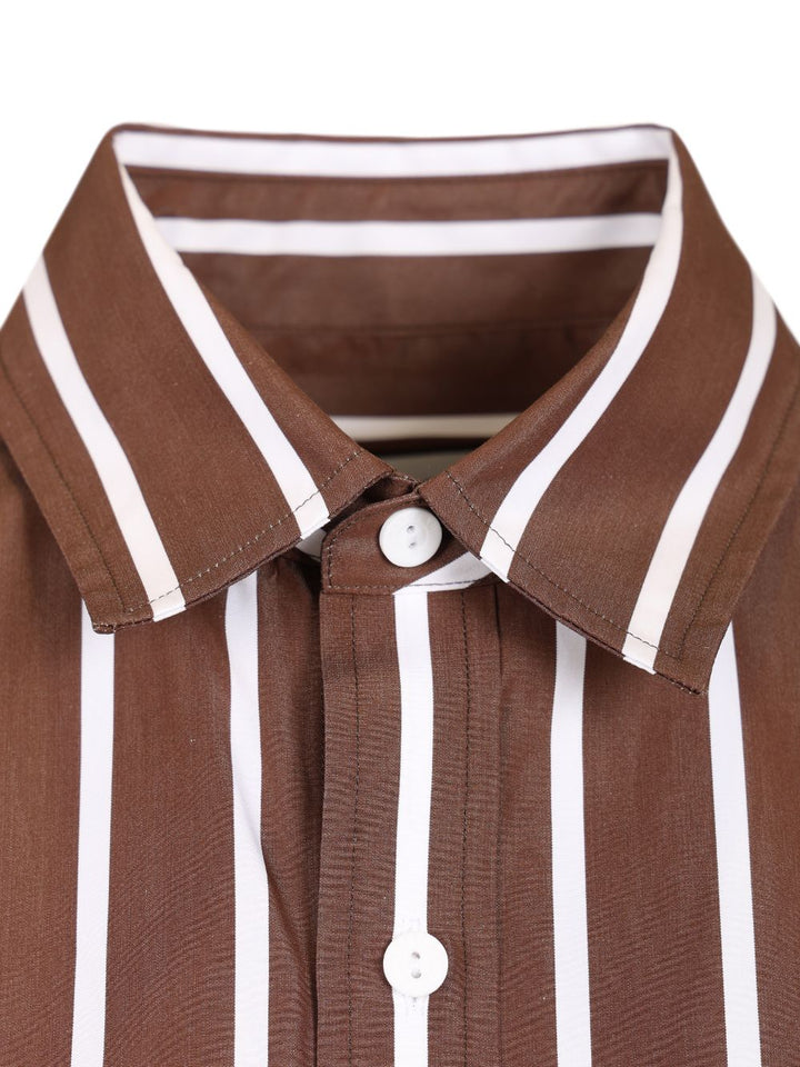 Matteau Classic Stripe Shirt Shirts - Marrone | 460fac2c2dd5a72e718d23faeff5f9912a6e0158