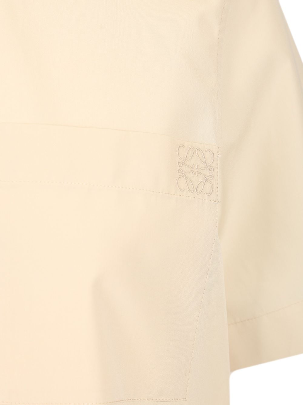 Loewe Short-Sleeved Cotton Shirt Shirts - Beige | 6aa49336de5af35e4683545b79fe1c934a568c17