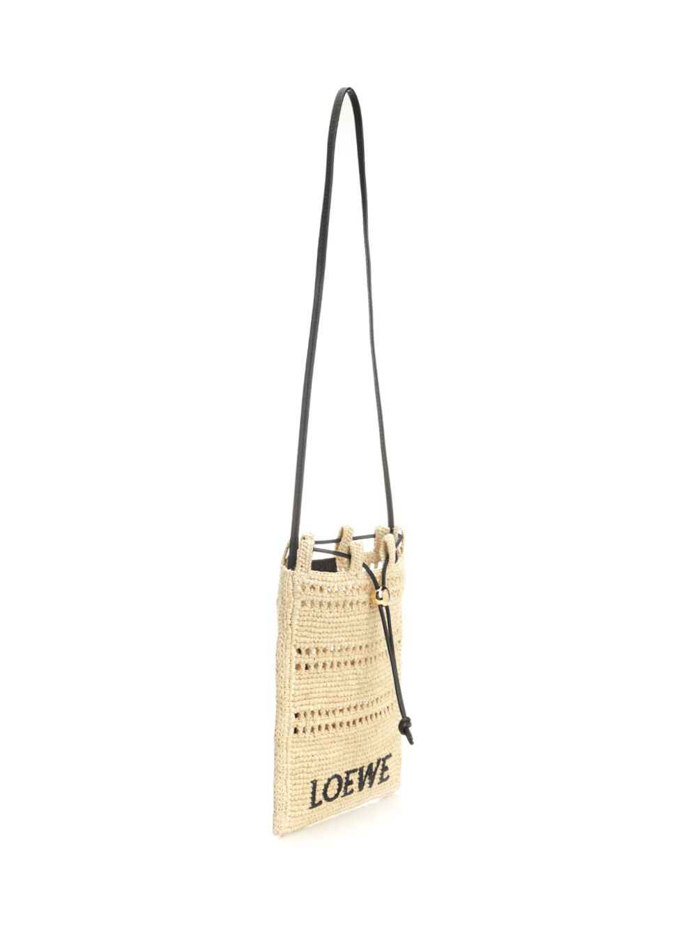 Loewe Raffia Drawstring Pocket Crossbody Bags - Beige | 44bdc19cf0e2b6b56b9d025f1acda0a2aaa3a9d8