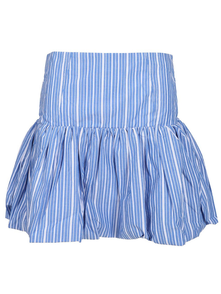 Ganni Striped Skirt Gonne - Light blue | 3fbdbe48dd927db1f012619de41095f0cf9c0347