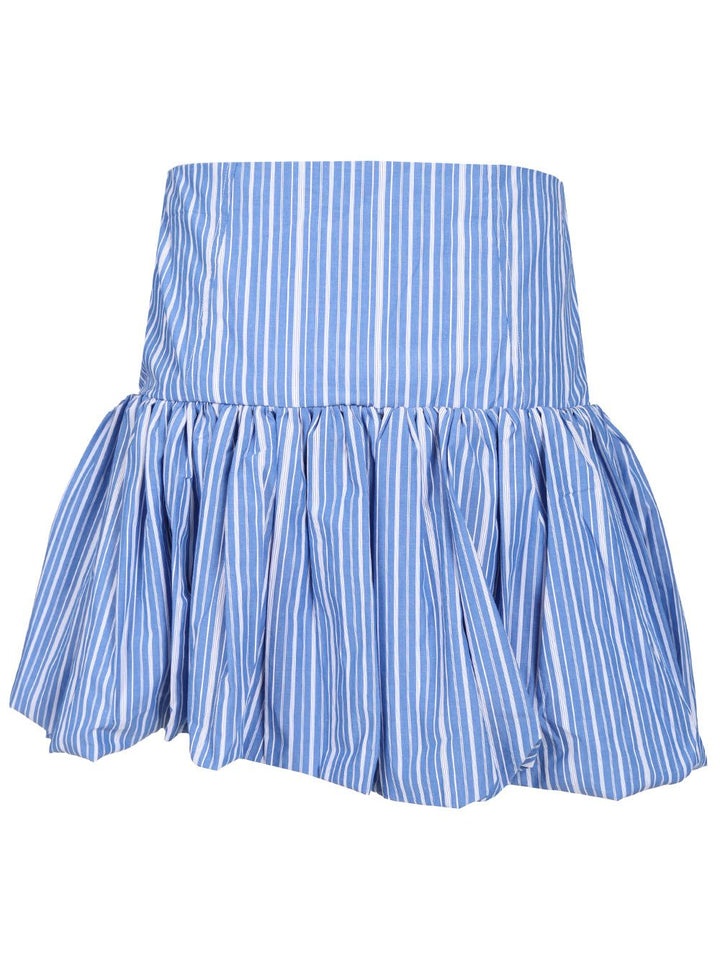 Ganni Striped Skirt Gonne - Light blue | af093d79674080d73facf4132bae634fb0fabb16