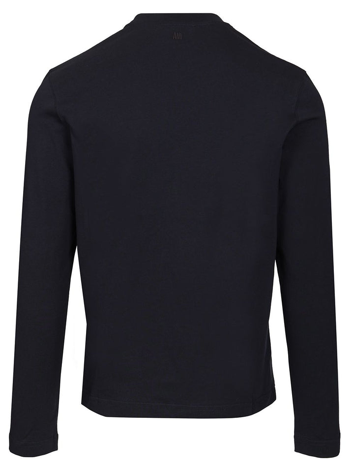 Ami Long-Sleeved T-Shirt - Nero | 061347014fde8921e7c4ea7689850f4f57b85cb3