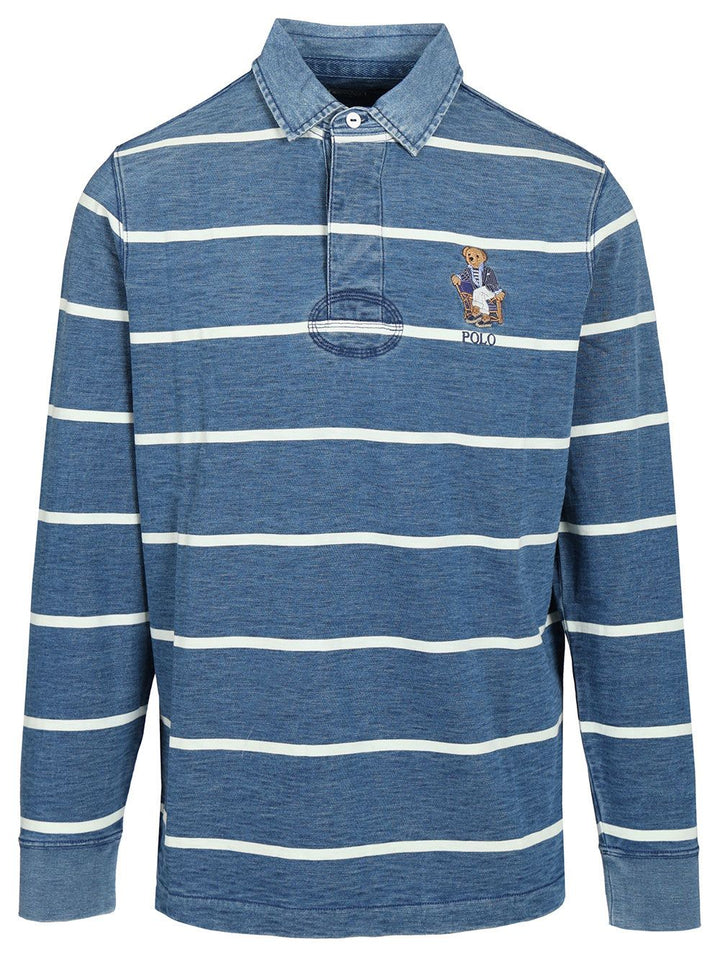 Polo Ralph Lauren Polo Bear Rugby Shirt Knitwear - Blu | efe14f45ad668bc98adcd2db7a48e539e8f87a4d