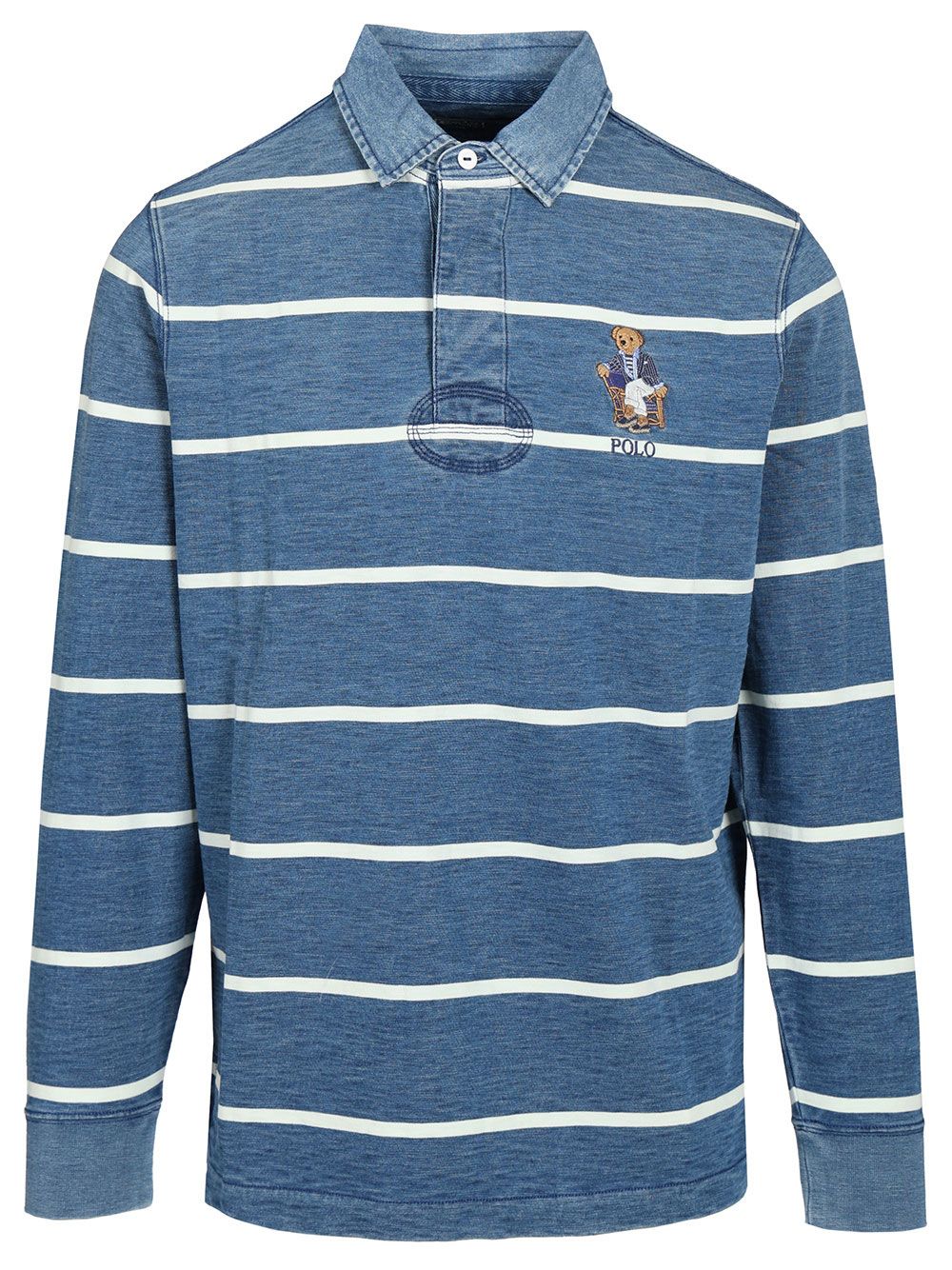 Polo Ralph Lauren Polo Bear Rugby Shirt Knitwear - Blu | efe14f45ad668bc98adcd2db7a48e539e8f87a4d