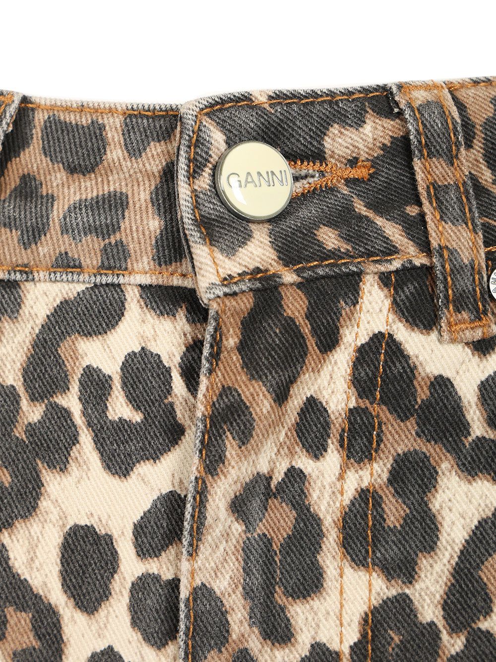Ganni Cropped Jeans - Animalier | 5f890c13b076f028163acf36b6183c969cac7452