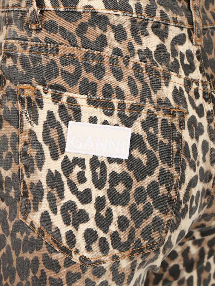 Ganni Cropped Jeans - Animalier | ea178d1a758c233a9f824ba2f0725fe821bc6fee