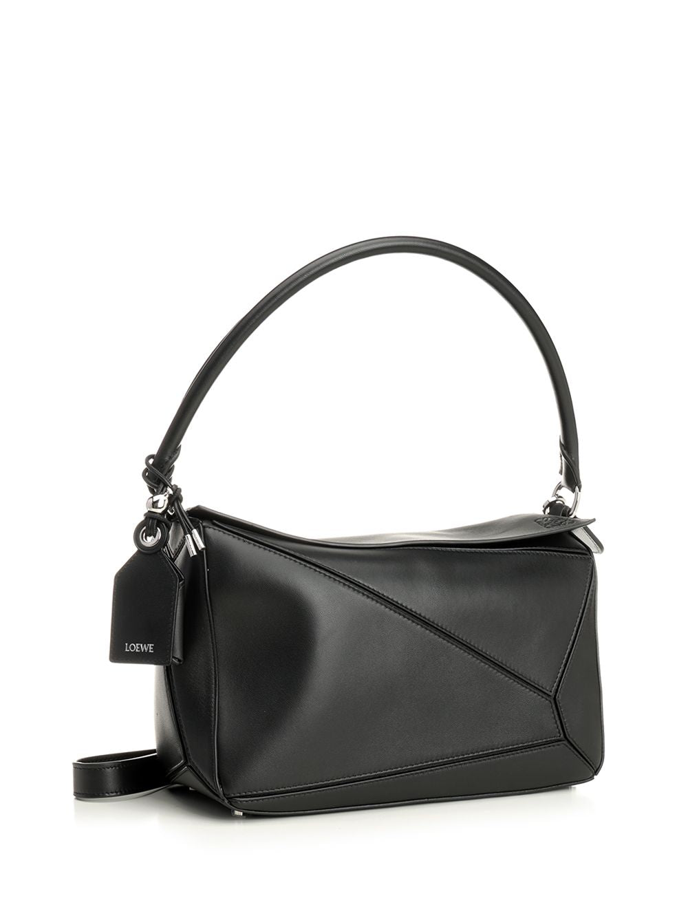 Loewe Puzzle Featherlight Shoulder Bags - Nero | bc7f9ee76c8004a159265ba2875449e78d09a154