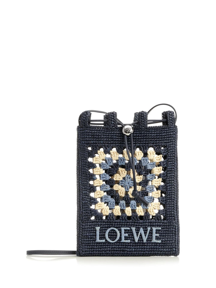 Loewe Drawstring Pocket Crossbody Bags - Blu | 2c300feb40ff4c6b3d20f1818752418ac2cd0317