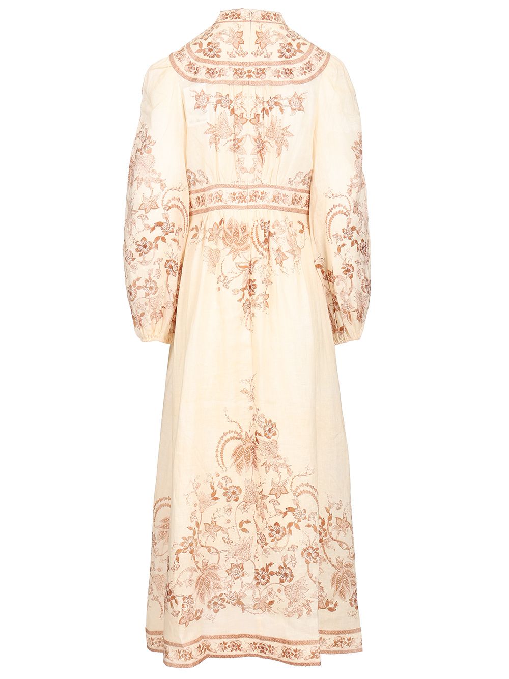 Zimmermann Indra Plunge Midi Dress Abiti - Multicolor | 12f8608b3c050d9e7853ab9411c5f676613c3d47