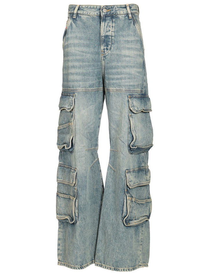 Diesel Relaxed Low Waist  1996 D-Sire Jeans - Blu | 815924af1b54b4968258060a85b60096f1e4d451
