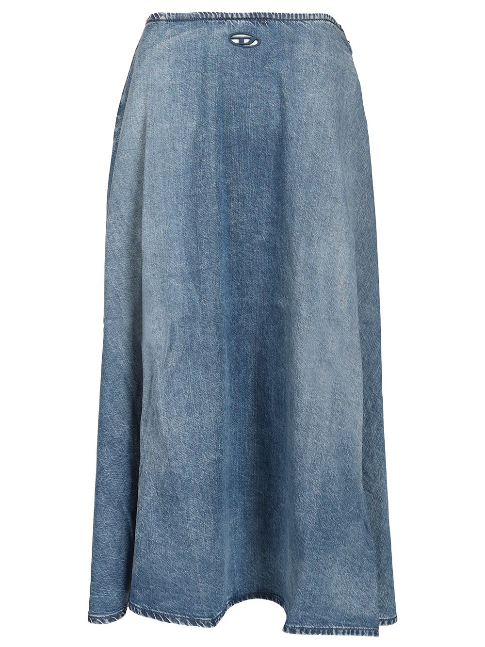 Diesel Wide Skirt In Flowing Denim Gonne - Blu | 30e03c0f0b959640d80f60a95659b41ed25f2ed2